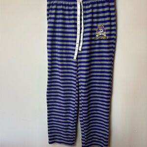 Cozy Striped Blue and Gray Pajama Pants